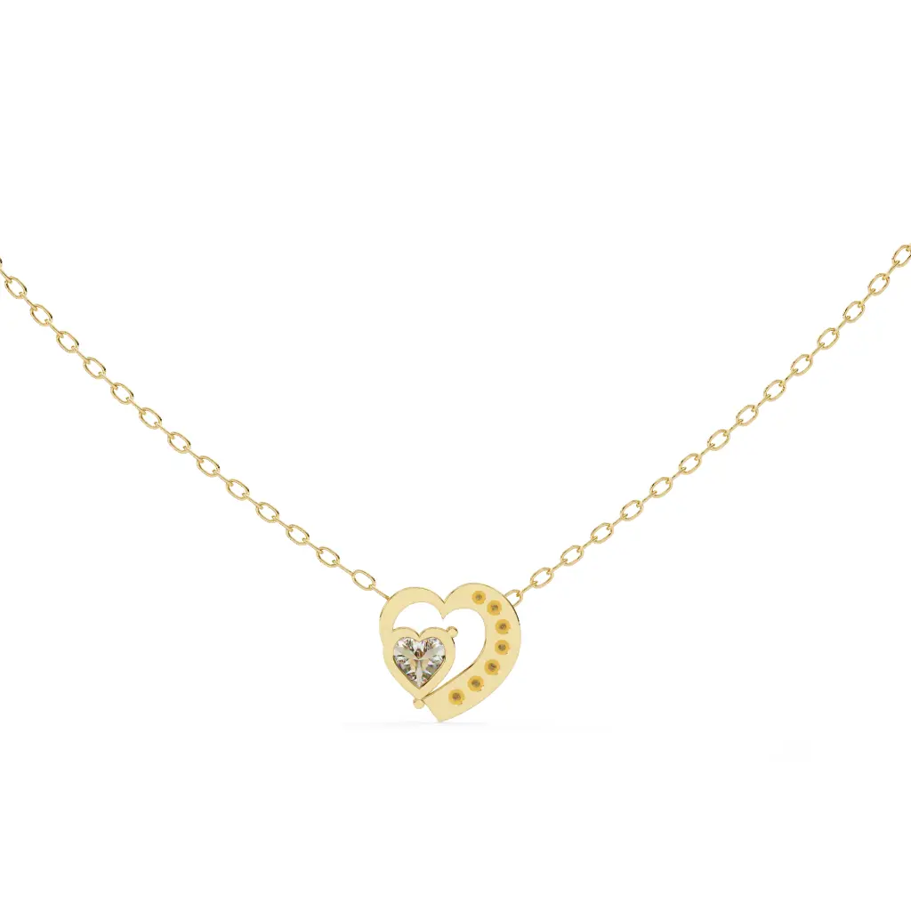 Classic Twi Heart Pendant 