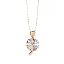 Enchanted Lotus Mq. Shaped Diamnond Pendant