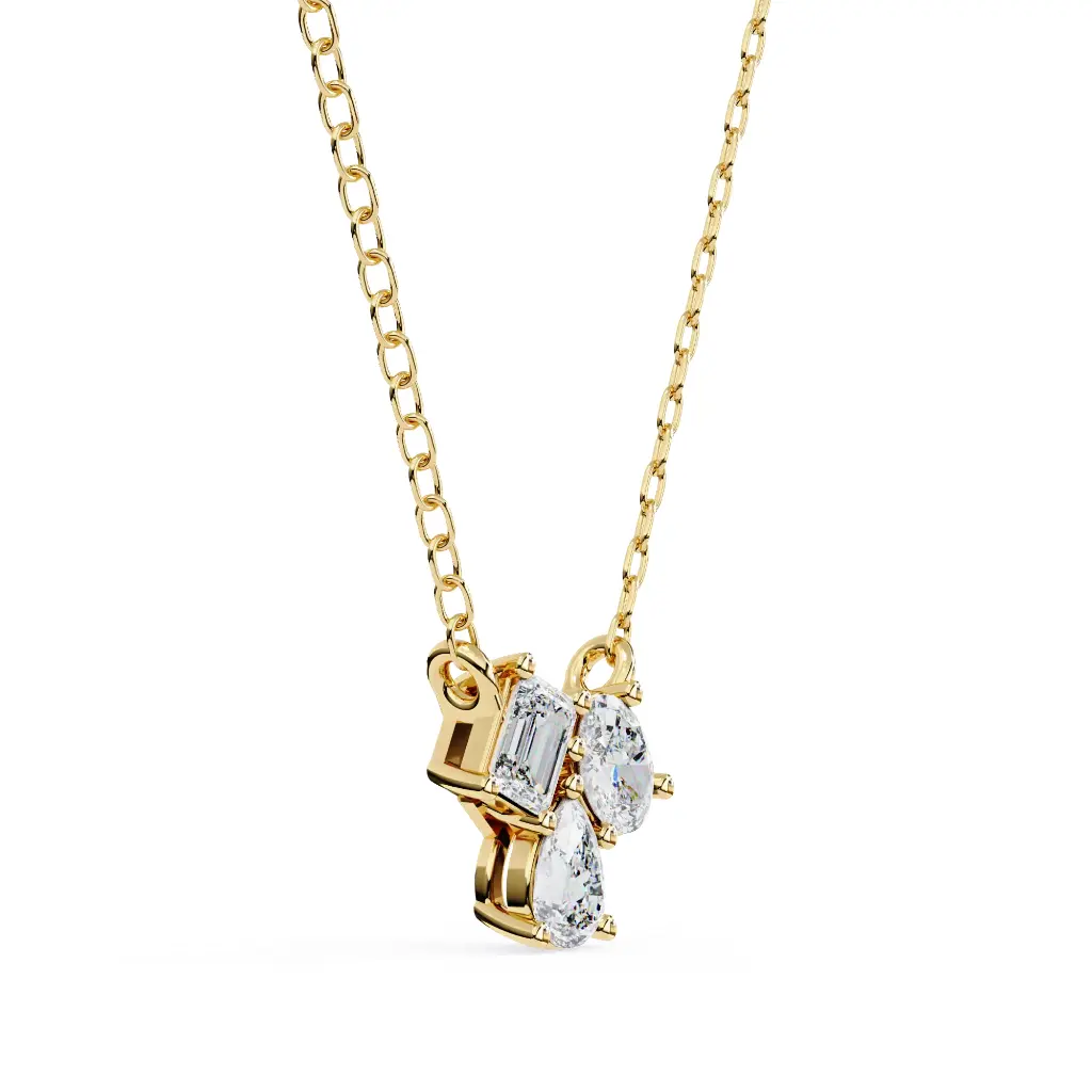 Exquisite Three Stone Pendant 