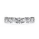 Accent Mq. And Round Shaped Wedding Band 
