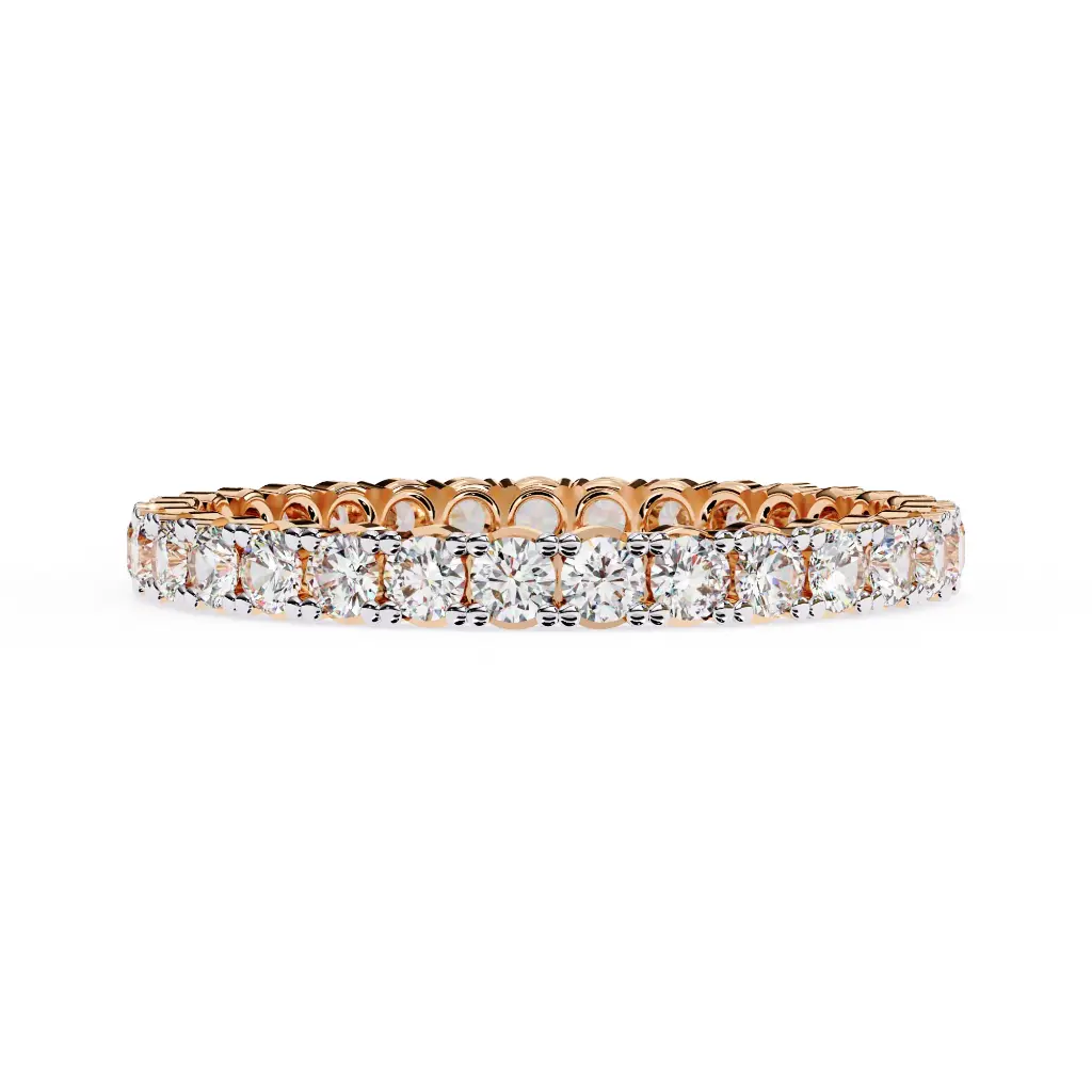 Classic Round Diamond Eternity Band 