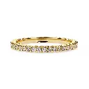 Classic Bead Set Round Diamond Eternity Band 