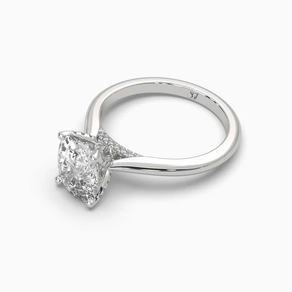 Antique Cushion Shaped Diamond Ring 