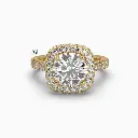 Halo Round Brilliant Engagement ring
