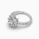 Cluster Round Brillint Shaped Diamond Ring 