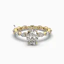 Accent Mq And Oval vintage Diamond Ring 