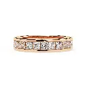 Exquisite Princess Diamond Half Eternity Band 