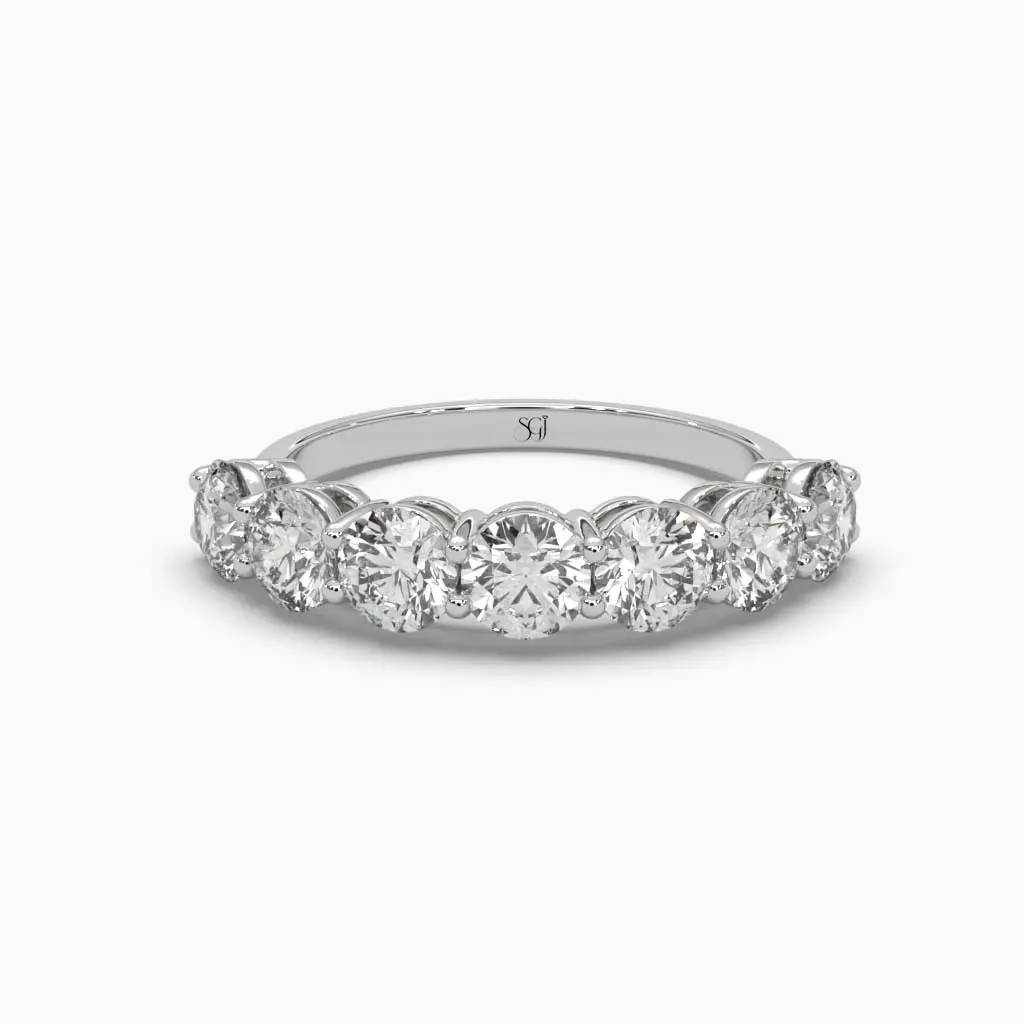 Half Eternity Round Brilliant Diamond Ring