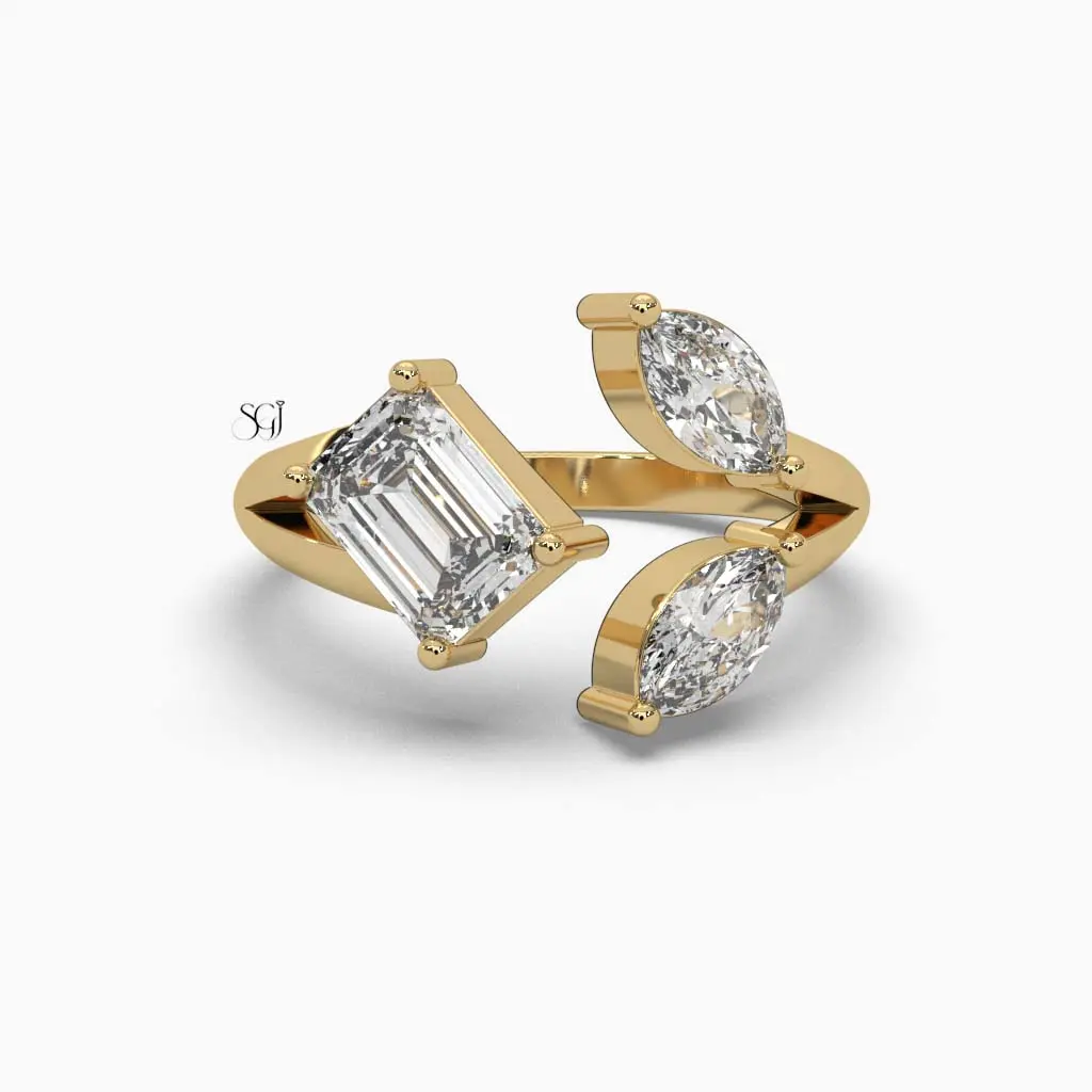 Enchant Mq And Emerald Toi Et Mot Classic Ring