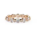 Accent Round Diamond Etenity Band 