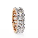 Exquisite Princess Cut Eternity Band 