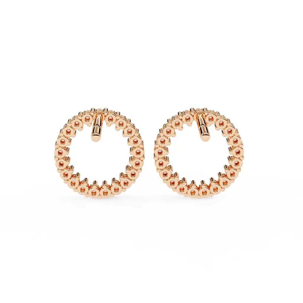 Aura Round Shaped Earrings 