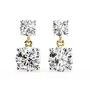 Luxurious Two Diamond Earrings 