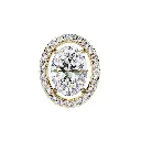 SJ Classic Oval Shaped Diamond Earrings 