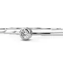 Unique Solitaire Bezzel Set Round Brillant Shaped Diamond Bracelete 