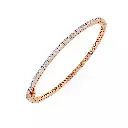 Timeless Bead Setting Round Brilliant Diamond tennis Bracelet