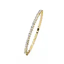 Pear Shaped Half Eternity Line Bracelet 