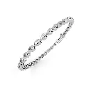 Magnificent Pear Shaped Round Cut Diamond Bracelet 