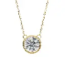 Four Prong Cushion Sq Diamond Pendant 