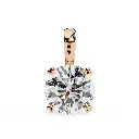 Solitare Round Brilliant Diamond Pendant 