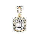 Exquisite Emrald Shaped Pendant 