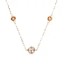 Classic Three Piece Round Diamond Pendant 