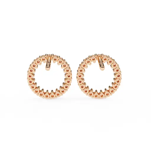 Aura Round Shaped Earrings 