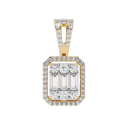 Exquisite Emrald Shaped Pendant 