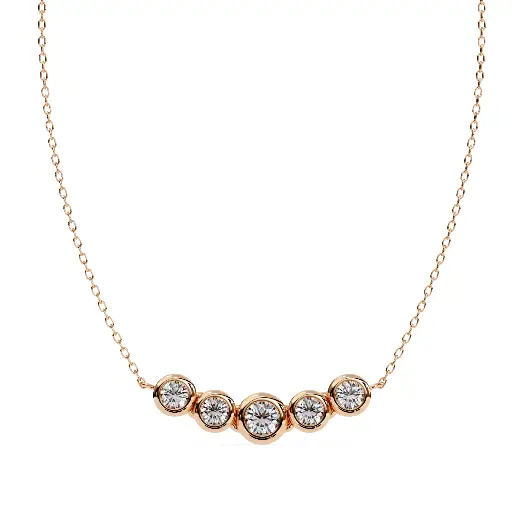 Unique Round Brilliant Cut Diamnond Pendant 